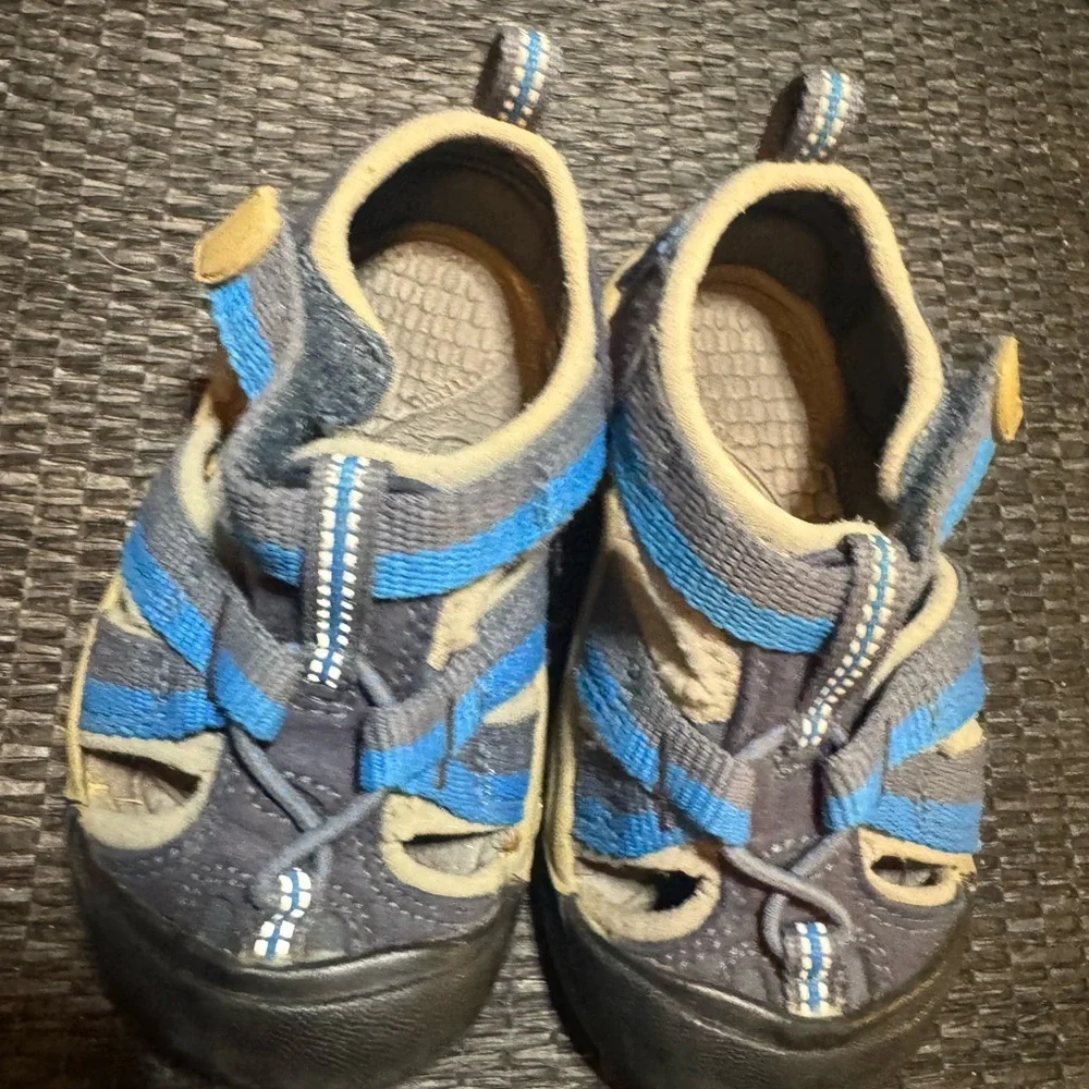 Keen Kids Blue and Tan Adventure Sandals